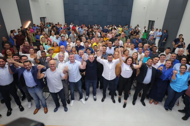 Pré-candidatos do União Brasil, PP e Podemos participam de reunião com Roberto Cidade e Wilson Lima, em ação de pré-campanha