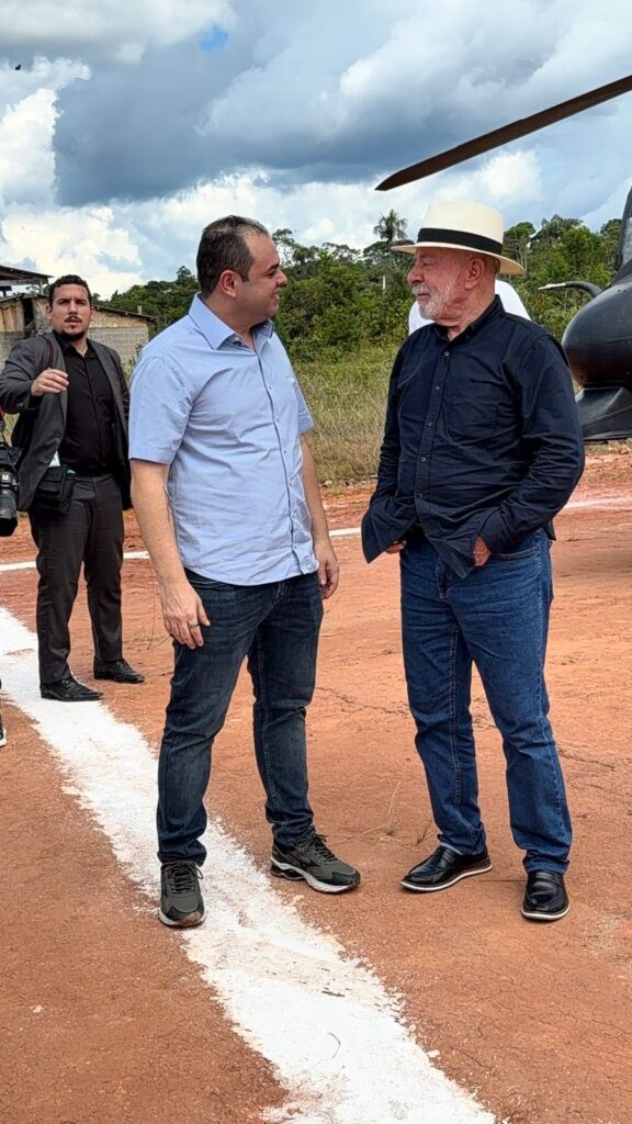 Governador Roberto Cidade recepciona presidente Lula em visita ao Amazonas