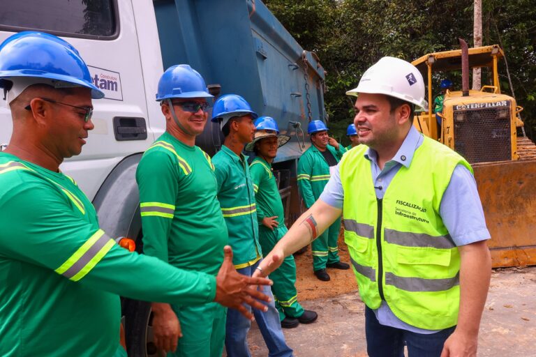 Em Rio Preto da Eva, governador Roberto Cidade dá início à última etapa das obras de modernização da AM-010