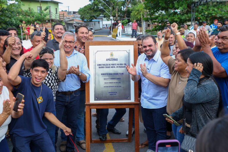 Governador Roberto Cidade inaugura mais uma ponte do Programa Estadual de Construção de Pontes, para integração viária de Manaus