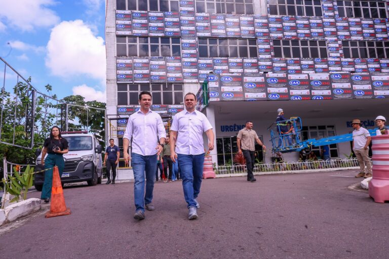 Governador Roberto Cidade vistoria obras da Escola de Saúde Pública e da Policlínica e Hospital-Dia do Complexo Hospitalar Sul