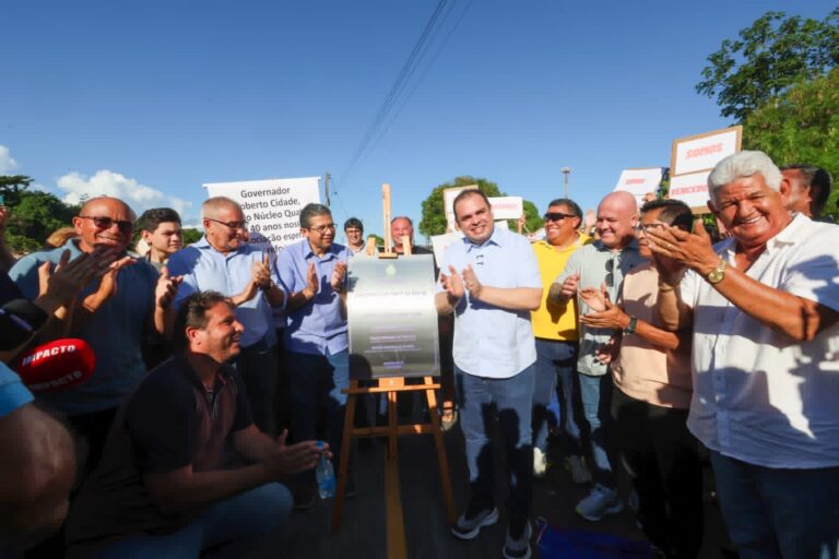 Governador Roberto Cidade inaugura terceira ponte do programa estadual de construção de pontes, em Manaus