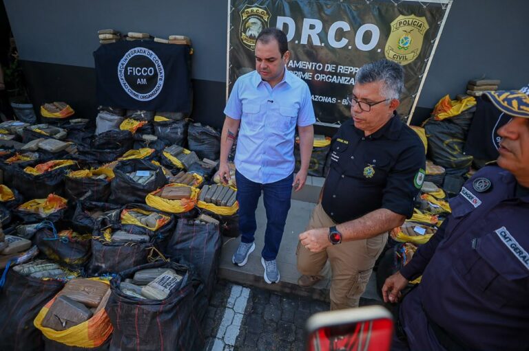 Operações intensificadas pelo Governo Roberto Cidade resultam na apreensão de cerca de 5 toneladas de drogas em menos de 24 horas