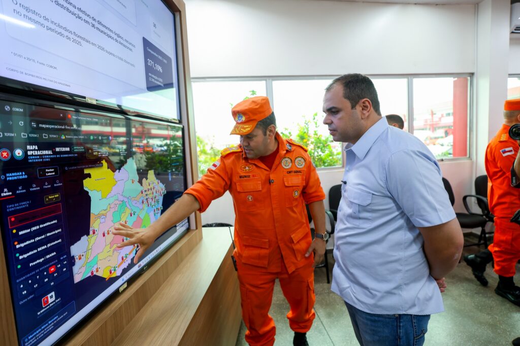 Governador Roberto Cidade acompanha ações contra queimadas e destaca redução dos focos de calor